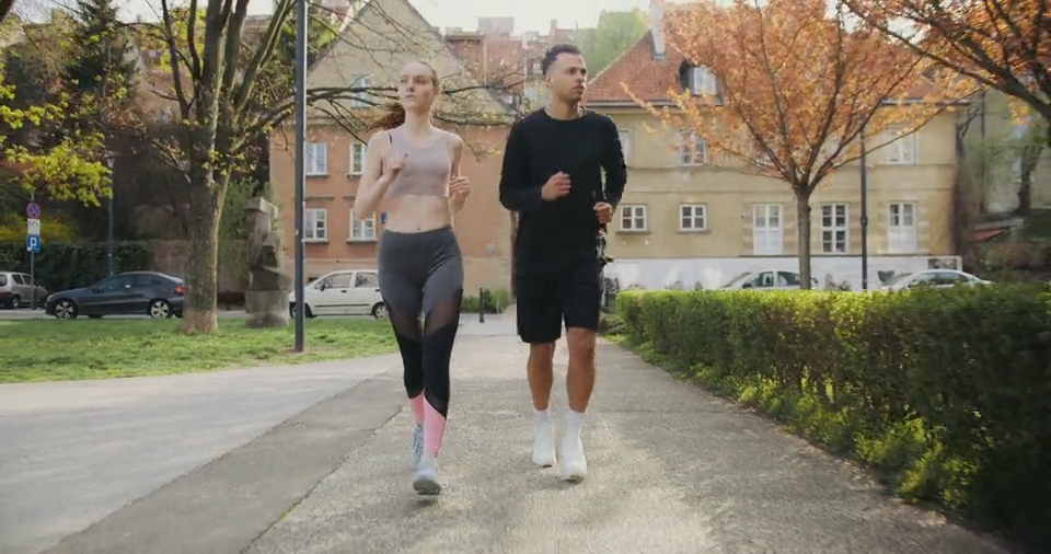 Couple Jogging in the Morning